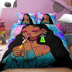 African Black Girl Bedding Set Gift For Your Girlfriend Boyfriend Gift For Love Gift For Friend Best Valentine Present Holiday Gift
