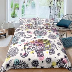 Elephant Batik  Bedding Set Gift For Your Girlfriend Boyfriend Gift For Love Gift For Friend Best Valentine Present Holiday Gift