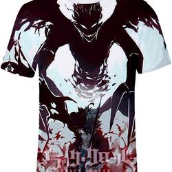 Black Clover Anime Printed T-Shirt Meaningful Gift For Family Gift For Boyfriend Valentine Gift