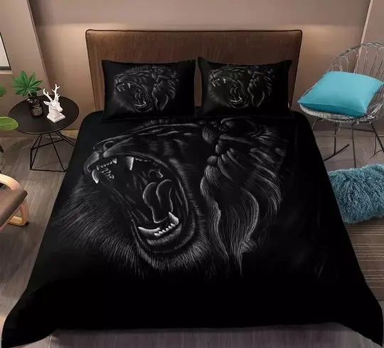Lion Bedding Set Gift For Your Girlfriend Boyfriend Gift For Love Gift For Friend Best Valentine Present Holiday Gift