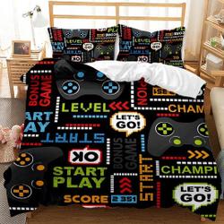 Kids Video Games Themed Bedding Set Gift For Your Girlfriend Boyfriend Gift For Love Gift For Friend Best Valentine Present Holiday Gift