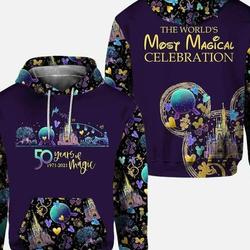 50th Anniversary Of Magic The World's Most Magical Celebration Hoodie 3D