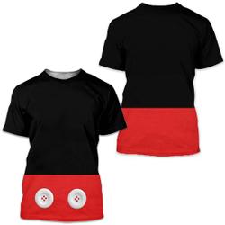 Mickey Mouse Unisex T-Shirt - Halloween Cosplay Running Costume Meaningful Gift For Family Gift For Boyfriend Valentine Gift