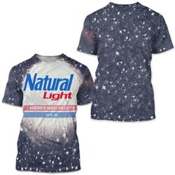 Natural Light Beer 3D T Shirt Meaningful Gift For Family Gift For Boyfriend Valentine Gift