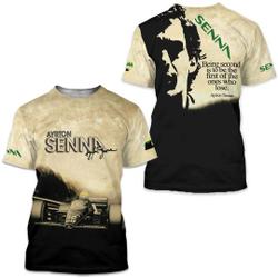 Ayrton Senna 3D T-shirt Meaningful Gift For Family Gift For Boyfriend Valentine Gift