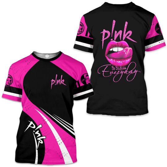 P!nk Pink Singer Summer Carnival 2023 Tour 3D T-Shirt Meaningful Gift For Family Gift For Boyfriend Valentine Gift