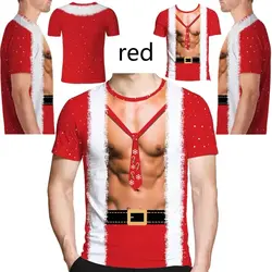 Funny Muscle Christmas T-Shirt, 3D T-Shirt Meaningful Gift For Family Gift For Boyfriend Valentine Gift