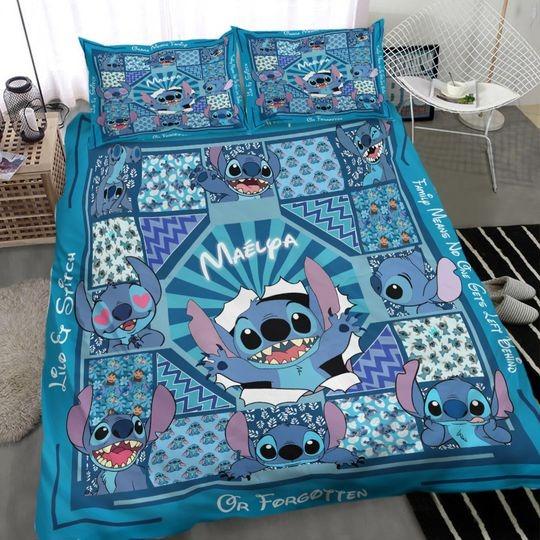 Stitch Bedding Set, Stitch Home Decor, Stitch Gifts, Stitch Duvet Bedding Set Gift For Your Girlfriend Boyfriend Gift For Love Gift For Friend Best Valentine Present Holiday Gift