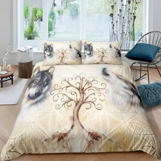 Wolf Bedding SetsGift For Your Girlfriend Boyfriend Gift For Love Gift For Friend Best Valentine Present Holiday Gift