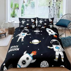 Space mission astronaut Bedding Set Gift For Your Girlfriend Boyfriend Gift For Love Gift For Friend Best Valentine Present Holiday Gift