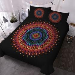 Black Orange Mandala Bedding SetsGift For Your Girlfriend Boyfriend Gift For Love Gift For Friend Best Valentine Present Holiday Gift