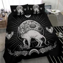 Gothic Occult Black Cat Unique Sphinx Style Bedding Set Gift For Your Girlfriend Boyfriend Gift For Love Gift For Friend Best Valentine Present Holiday Gift