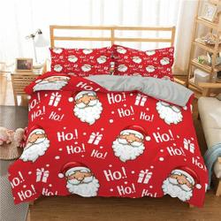 Happy Santa Claus Christmas Bedding setsGift For Your Girlfriend Boyfriend Gift For Love Gift For Friend Best Valentine Present Holiday Gift