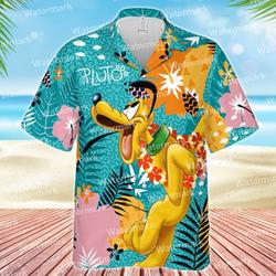 Pluto hawaiian shirt, mickey mouse hawaiian shirt Gift For Your Girlfriend Boyfriend Gift For Love Gift For Friend Best Valentine Present Holiday Gift