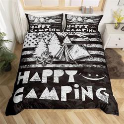 Happy Camping Bedding SetsGift For Your Girlfriend Boyfriend Gift For Love Gift For Friend Best Valentine Present Holiday Gift