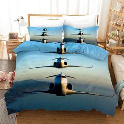 Airplane  Bedding Set Gift For Your Girlfriend Boyfriend Gift For Love Gift For Friend Best Valentine Present Holiday Gift