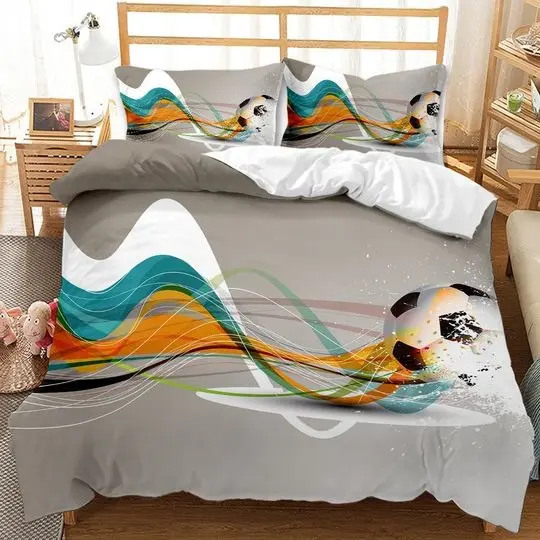 Modern Sport Theme Bedding Set Gift For Your Girlfriend Boyfriend Gift For Love Gift For Friend Best Valentine Present Holiday Gift