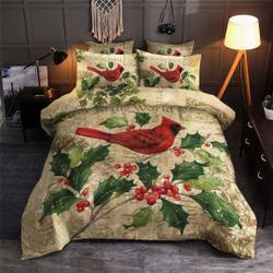 Cardinal Christmas Pattern Christmas Bedding SetsGift For Your Girlfriend Boyfriend Gift For Love Gift For Friend Best Valentine Present Holiday Gift
