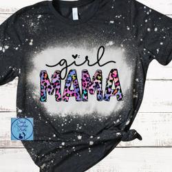 Girl Mom Messy Bun Shirt, Girl Mom Plus Size Bleached Shirt Meaningful Gift For Family Gift For Boyfriend Valentine Gift