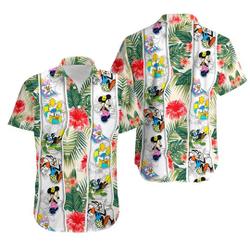 Mickey & Friends Floral Disney Hawaiian Shirt Gift For Your Girlfriend Boyfriend Gift For Love Gift For Friend Best Valentine Present Holiday Gift