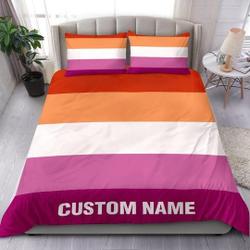 Lesbian LGBT Bedding Set Gift For Your Girlfriend Boyfriend Gift For Love Gift For Friend Best Valentine Present Holiday Gift