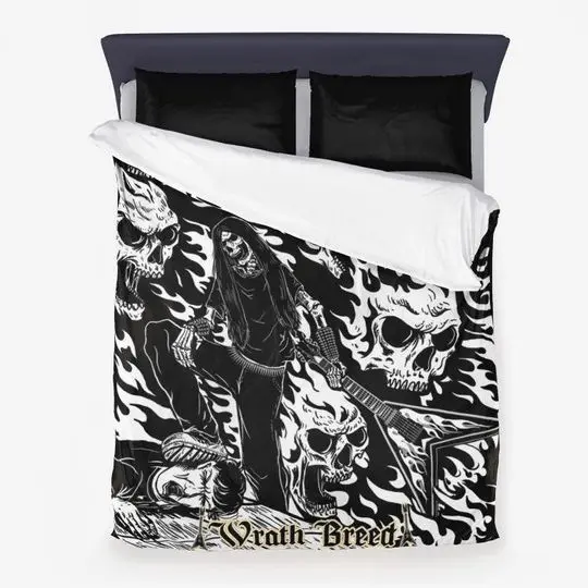 Heavy Metal Room Decor Bedding Set Gift For Your Girlfriend Boyfriend Gift For Love Gift For Friend Best Valentine Present Holiday Gift