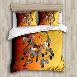 Duvet Cover Bedding Set,2/3Pcs Colorful Feathers 3D Pattern Bedding Set Gift For Your Girlfriend Boyfriend Gift For Love Gift For Friend Best Valentine Present Holiday Gift