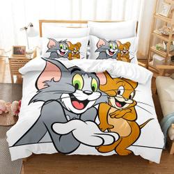 Mouse Jerry Bedding Set Gift For Your Girlfriend Boyfriend Gift For Love Gift For Friend Best Valentine Present Holiday Gift