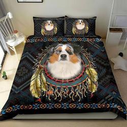 Australian Shepherd In Dreamcatcher Christmas Bedding SetsGift For Your Girlfriend Boyfriend Gift For Love Gift For Friend Best Valentine Present Holiday Gift