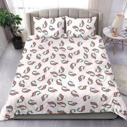 Unicorn Bedding Set, Duvet Cover, Bedroom Set, KingGift For Your Girlfriend Boyfriend Gift For Love Gift For Friend Best Valentine Present Holiday Gift