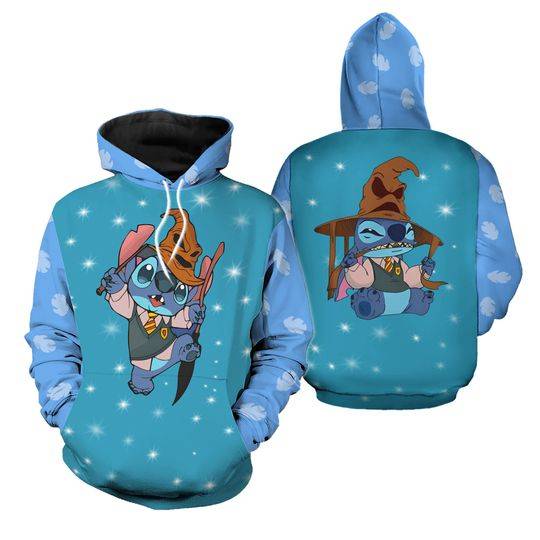 Adorable Harry Potter Stitch 3D Hoodie