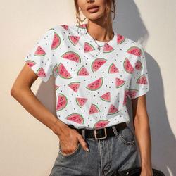 Watermelon On White Background 3D T-shirt Meaningful Gift For Family Gift For Boyfriend Valentine Gift