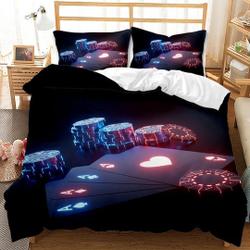 Casino Galaxy Card Bedding Set Gift For Your Girlfriend Boyfriend Gift For Love Gift For Friend Best Valentine Present Holiday Gift