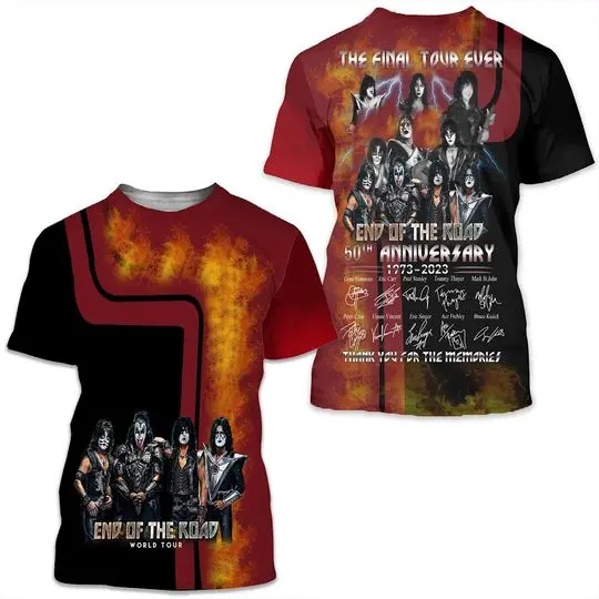 Ki.ss Band Music 3D Shirt Meaningful Gift For Family Gift For Boyfriend Valentine Gift