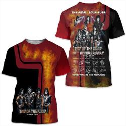 Ki.ss Band Music 3D Shirt Meaningful Gift For Family Gift For Boyfriend Valentine Gift