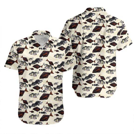 Alaskan Halibut Hawaiian Shirt Gift For Your Girlfriend Boyfriend Gift For Love Gift For Friend Best Valentine Present Holiday Gift