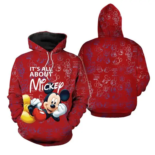 All About Mickey Red | Disney 3D Hoodie