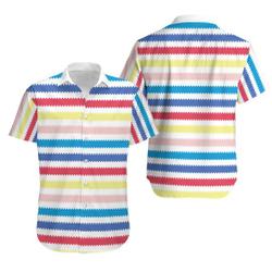 Allan Costume Shirt 80s Rainbow Striped Shirt Movie Doll Allan Beach Shirt Gift For Your Girlfriend Boyfriend Gift For Love Gift For Friend Best Valentine Present Holiday Gift
