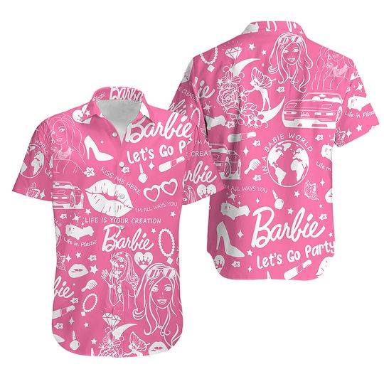 Aloha Summer Barbie Hawaiian Shirt Gift For Your Girlfriend Boyfriend Gift For Love Gift For Friend Best Valentine Present Holiday Gift