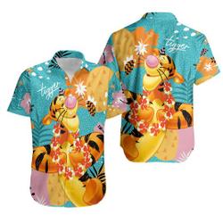 Aloha Tigger Winnie The Pooh Disney Hawaiian Shirt Gift For Your Girlfriend Boyfriend Gift For Love Gift For Friend Best Valentine Present Holiday Gift