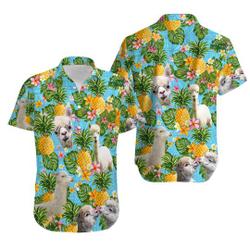 Alpaca Lovers Pineapple Hawaiian Shirt Gift For Your Girlfriend Boyfriend Gift For Love Gift For Friend Best Valentine Present Holiday Gift