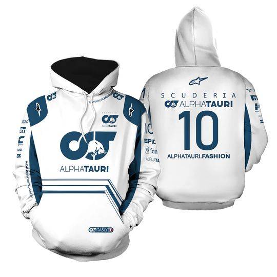 Alphatauri Hoodie 3D, Gasly Racing Team