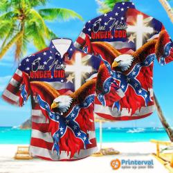 American Eagle US Flag Hawaiian Shirt Gift For Your Girlfriend Boyfriend Gift For Love Gift For Friend Best Valentine Present Holiday Gift