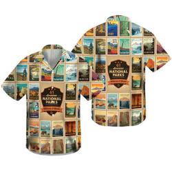 American National Park 62 Shirt, Wilderness Wonders Hawaiian Shirt, Hawaii Beach Retro Gift For Your Girlfriend Boyfriend Gift For Love Gift For Friend Best Valentine Present Holiday Gift
