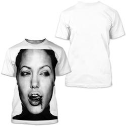 Angelina Jolie 3D T Shirt Meaningful Gift For Family Gift For Boyfriend Valentine Gift