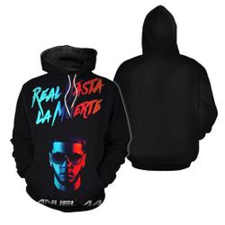 Anuel AA Vintage 3D Hoodie, Anuel Merch, Love Rapper Hoodie 3D