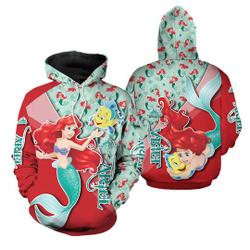 Ariel Little Mermaid Pullover Hoodie, Disney Ariel Shirt, Ariel Hoodie