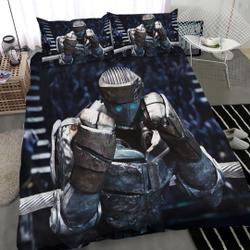 Atom In Real Steel 3d Customize Bedding SetsGift For Your Girlfriend Boyfriend Gift For Love Gift For Friend Best Valentine Present Holiday Gift