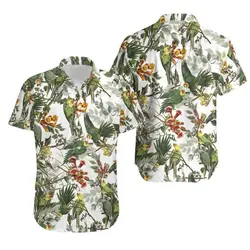 Audubon Carolina Parrot Shirt For Men Hawaiian Shirt Gift For Your Girlfriend Boyfriend Gift For Love Gift For Friend Best Valentine Present Holiday Gift
