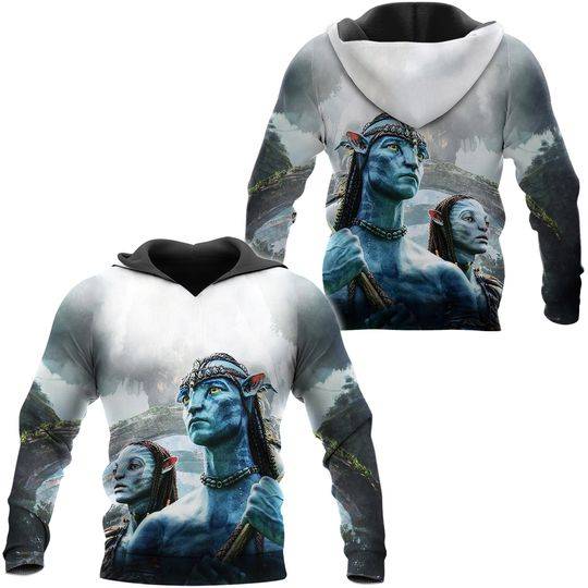 Avatar 2 Couple Neytiri and Jake Sully 3D Unisex Hoodie